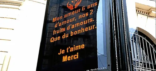 Carcassonne : vos mots doux pour la Saint-Valentin sur les panneaux...