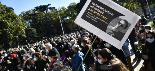 Samuel Paty : des centaines de personnes rassemblées hier dans la...