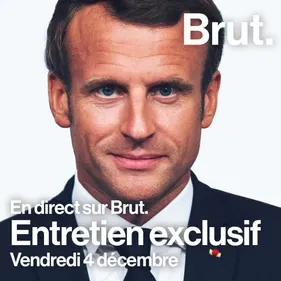 Emmanuel Macron cet après-midi sur BRUT