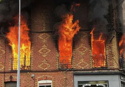 Incendie avenue Carnot à Charleville.