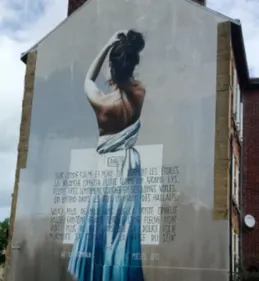 La fresque Ophélie est enfin terminée à Charleville-Mézières.