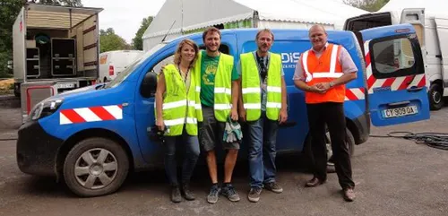 Des bénévoles Enedis mobilisés sur le Cabaret Vert