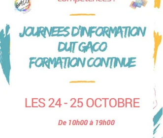 Deux journées pour présenter la Formation Continue de l'IUT Gaco de...