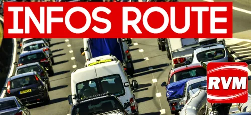 Un poids lourd fait une sortie de route sur l'A34