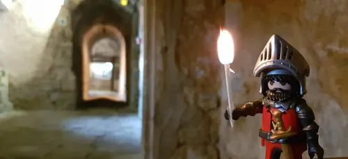 Des Playmobil au château-fort de Sedan.