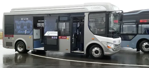 Des bus 100% électriques venus de Chine testés sur l'aérodrome des...