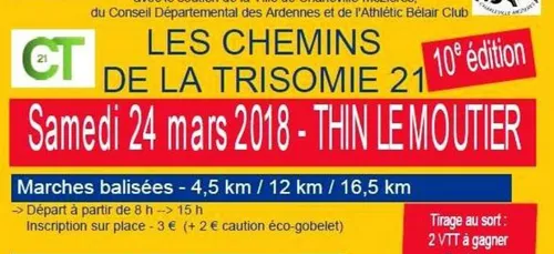 Thin-le-Moutier accueille les 10èmes chemins de la Trisomie 21.