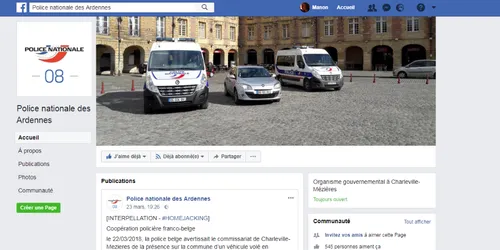 La police nationale des Ardennes ouvre une page Facebook
