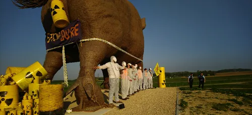 Première action du comité de soutien à Bure 08