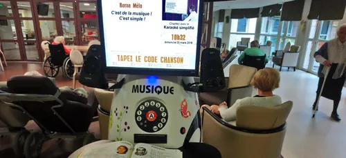 Une borne musicale a fait son apparition à l'EHPAD Grande Terre de...