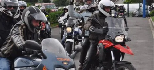 Sortie et rassemblement de motos à Sedan.