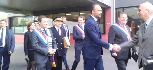 Edouard Philippe en déplacement dans les Ardennes