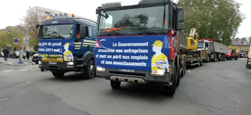 Travaux publics : manifestation dans les Ardennes.