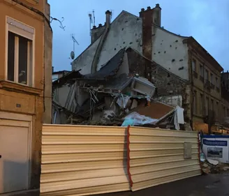 Effondrement d'un immeuble à Charleville.
