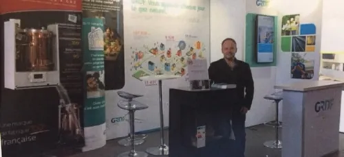 Démonstrations au stand GRDF du salon "Ma Maison, mes projets"