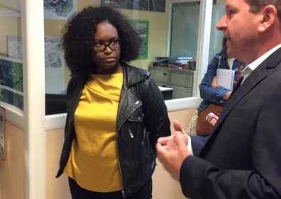 Sibeth Ndiaye en visite dans les Ardennes