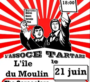 Fête de la musique : l'Assoce Tartare investit l'île du Vieux Moulin.