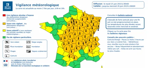 Canicule : les Ardennes placées en vigilance orange