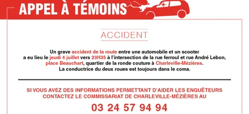 Avez-vous été témoins d'un accident entre une voiture et un scooter...