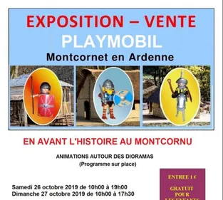 Les Playmobil s'exposent sur le site du Montcornu