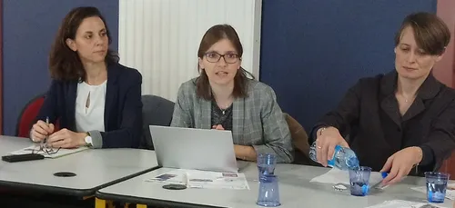 La députée Aurore Bergé s'est rendue à Charleville