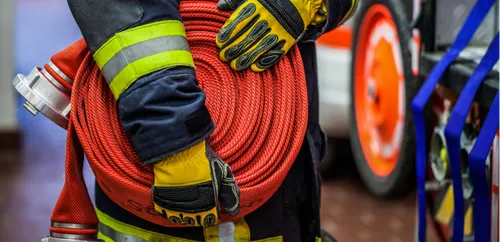 Feu de cheminée dans une maison de Givet