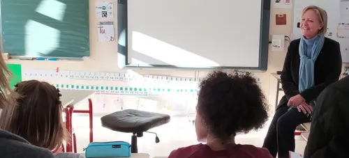 Sophie Cluzel en déplacement dans les Ardennes après l'accident de...