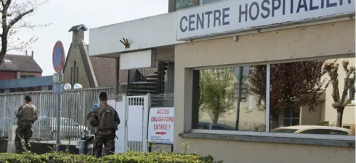 Le 3ème RG déployé autour de l'hôpital de Charleville.