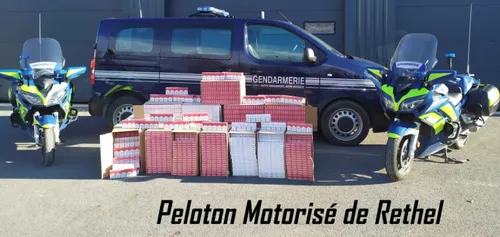 Les gendarmes du peloton motorisé de Rethel saisissent 600...