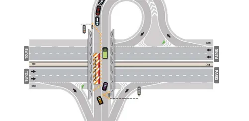 A28 : travaux sur l’échangeur Le Mans Centre
