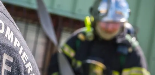 Feu de garage à Parcé-sur-Sarthe