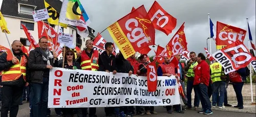 Code du travail : environ 300 personnes à Alençon
