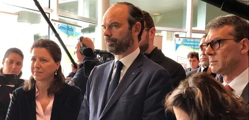 Edouard Philippe est arrivé à Saint-Saturnin