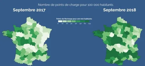 Bornes de recharge électrique : d'importantes disparités
