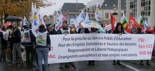 Suppressions de postes dans l'éducation : manif à Blois