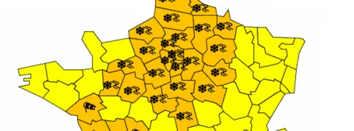 Neige : vigilance orange sur le nord