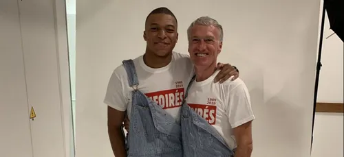 Mbappé et Deschamps, deux petits nouveaux dans la bande des Enfoirés