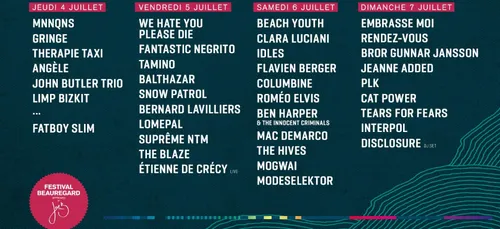 Festival Beauregard : la progammation complète