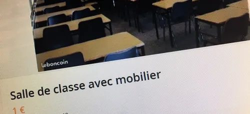 Moncé-en-Belin : la classe supprimée est à vendre sur Leboncoin.fr !