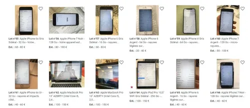 Le Mans : 130 produits Apple vendus aux enchères