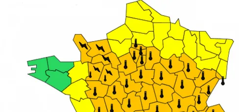 Vigilance orange à la canicule et aux orages