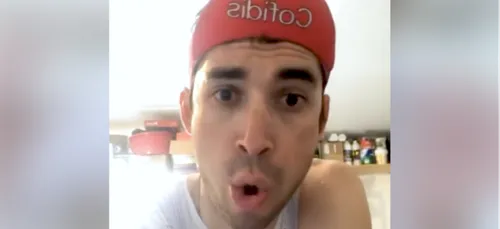 Nicolas Edet, heureux de pédaler au grand air !