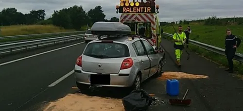 Une fourgonnette ASF heurtée sur l'A11 : trois blessés dont un grave