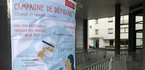 Covid-19 : Fermeture de deux sites de dépistage manceaux ce samedi