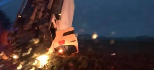 La Bazoge : spectaculaire perte de contrôle