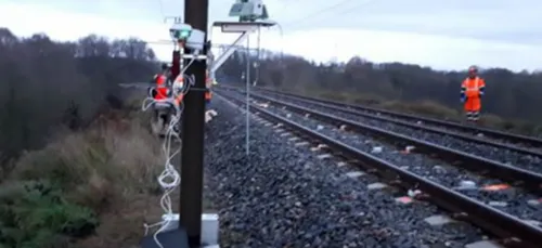 A hauteur d'Avoise, le remblai de la ligne ferroviaire a bougé