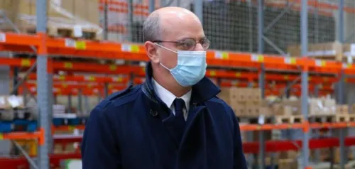 Jean-Michel Blanquer en visite à Breteuil-sur-Iton