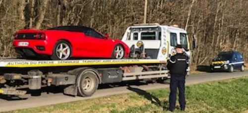 Une Ferrari à 153 km/h au lieu de 80 dans le Perche
