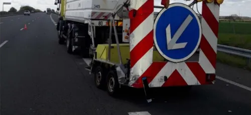 Sur l'A11, encore un véhicule d'intervention percuté