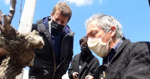 Yannick Jadot dans le vignoble loir-et-chérien